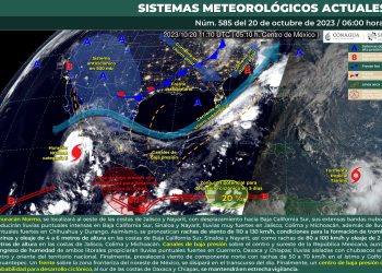 El huracán Norma producirá lluvias intensas en Baja California Sur, Sinaloa Y Nayarit