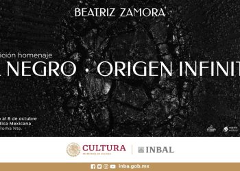 El Salón de la Plástica Mexicana presenta: El negro: origen infinito, retrospectiva de Beatriz Zamora 