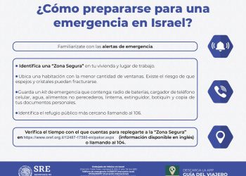 SRE pide a mexicanos en Israel extremar precauciones