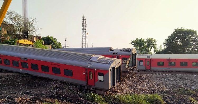 At least four killed and nearly 100 injured after train derailment at Buxar district