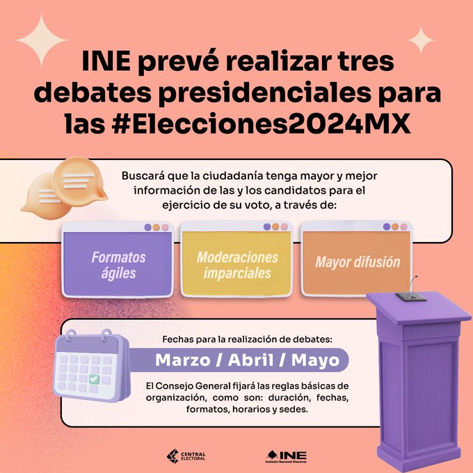 Debates Aprobados Por El INE Tienen Objetivo De Conocer Bien A Los Y ...