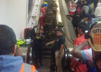 Metro descarta falla en escalera eléctrica de Línea 7