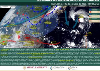 El frente frío 4  ocasionará lluvias fuertes, te decimos dónde