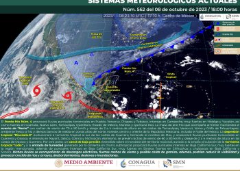 Se prevén lluvias fuertes en el centro del país