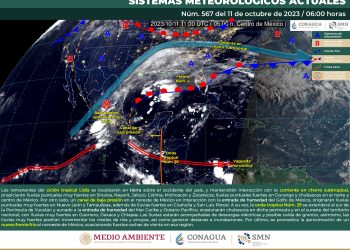 SMN prevé lluvias muy fuertes derivados del ciclón tropical Lidia