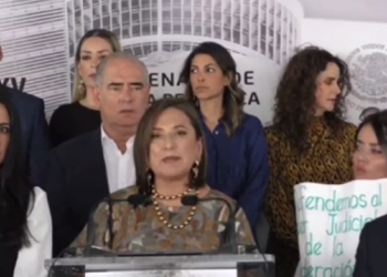 Encabezados por Xóchitl Gálvez senadores del Frente Amplio por México se solidarizan con trabajadores del Poder Judicial