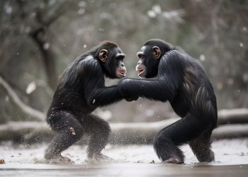 Chimpancés usan tácticas de guerra humanas