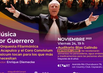 El Cenart presenta concierto en beneficio por los damnificados del huracán Otis