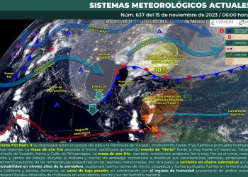 Para este miércoles se esperan lluvias puntuales intensas en Veracruz, Tabasco, Oaxaca y Chiapas