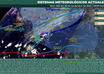 Para este martes se pronostican lluvias puntuales torrenciales en Veracruz, Tabasco y Chiapas
