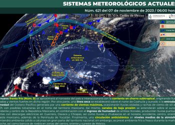 Se esperan lluvias puntuales fuertes en Guerrero, Oaxaca y Chiapas