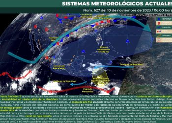 Se prevén lluvias puntuales intensas en Nuevo León, San Luis Potosí, Hidalgo, Puebla, Tamaulipas y Veracruz