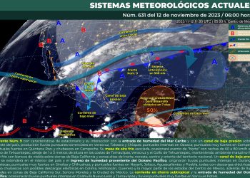 Se esperan lluvias puntuales torrenciales en Veracruz, Tabasco y Chiapas