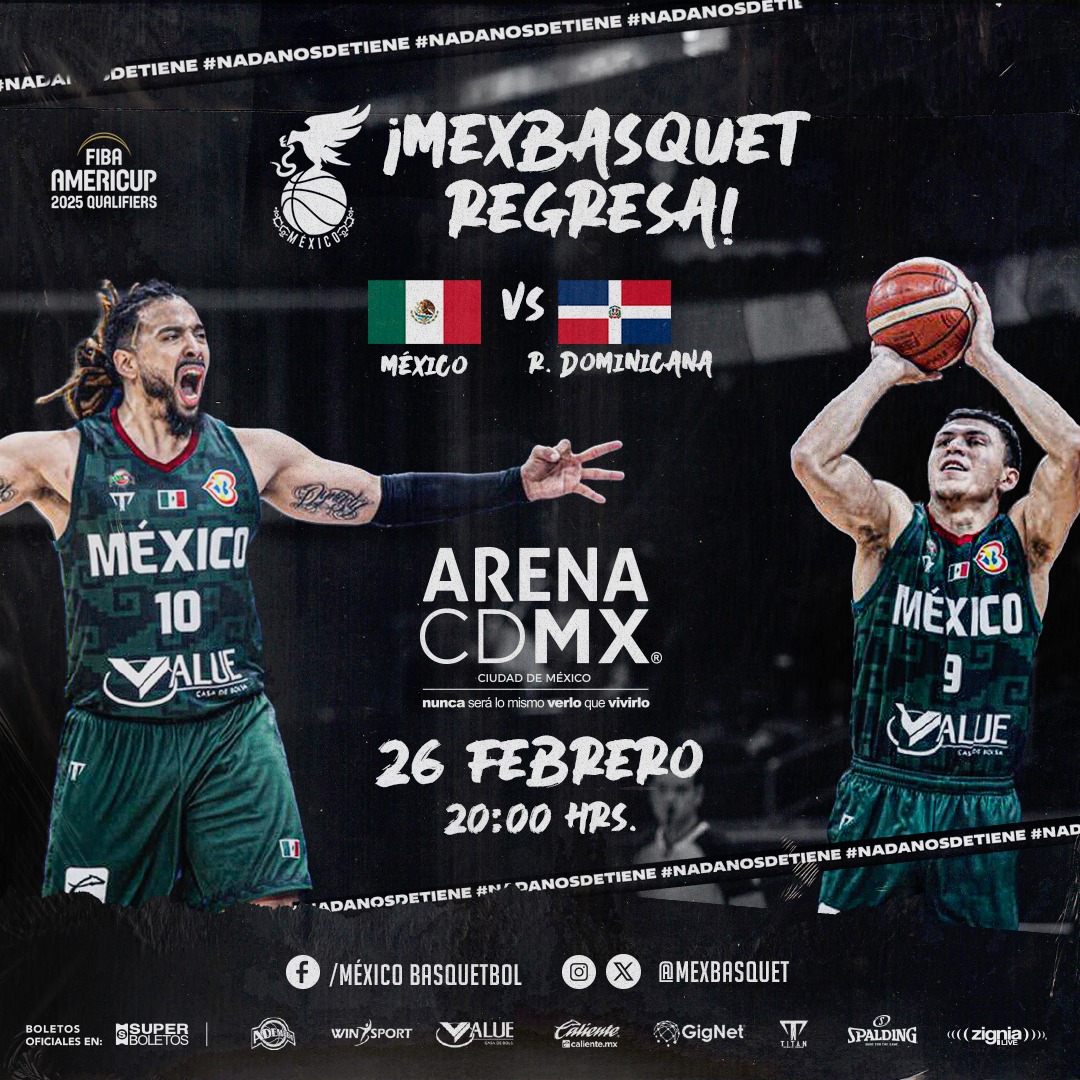 La Selección Mexicana de basquetbol iniciará su camino rumbo a la