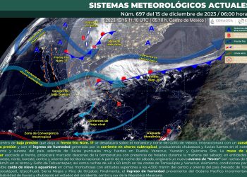 Este viernes, se esperan lluvias puntuales muy fuertes en Puebla, Veracruz, Yucatán y Quintana Roo