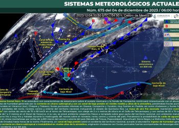 Este lunes se pronostican lluvias puntuales torrenciales en Veracruz, Chiapas y Tabasco