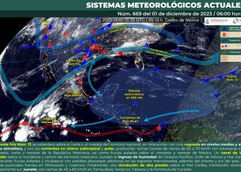 Este viernes, se esperan lluvias puntuales fuertes en Michoacán y Guerrero