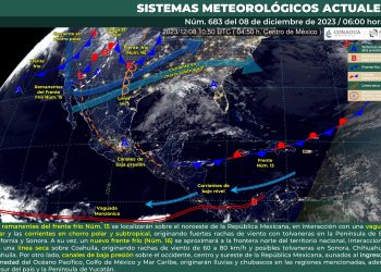 Este viernes, se pronostican rachas de viento fuertes y posibles tolvaneras en el noroeste y norte de México