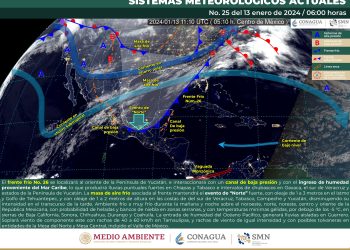 Se pronostican lluvias puntuales fuertes y evento de “norte” en estos estados