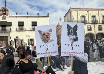 Marchan en Querétaro para exigir se cumpla pena por asesinato de Athos y Tango