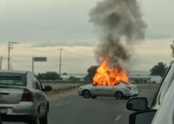 Se registran bloqueos y quema de vehículos en Celaya