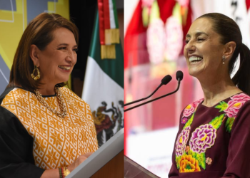 Morena y PAN en el INE con sus aliados, denuncian gastos millonarios de Sheinbaum y Gálvez