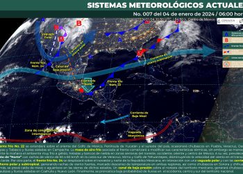 Se pronostican chubascos en Sonora, Chihuahua, Tamaulipas, Puebla, Veracruz, Oaxaca, Chiapas y Tabasco