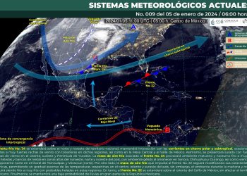 Se presentarán fuertes rachas de viento en el oriente, sureste y Península de Yucatán
