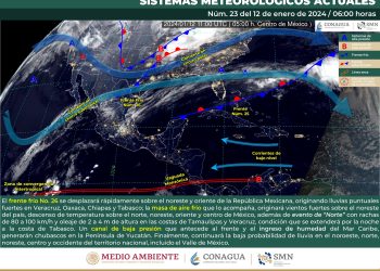 El frente frío 26 originará lluvias, te decimos dónde