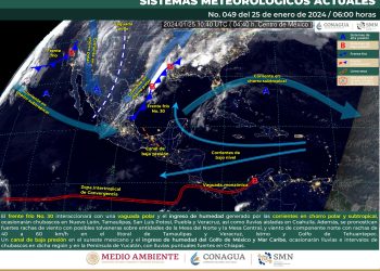 El frente frío 30 ocasionará chubascos en estos estados