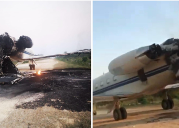 Fuerza Armada venezolana destruye un avión proveniente de México