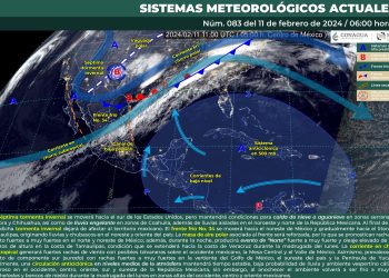 Se pronostica caída de nieve o aguanieve sobre el noroeste y norte del país