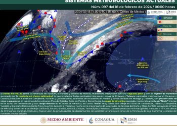 Se pronostican lluvias puntuales intensas en Chiapas y Tabasco y caída de nieve o aguanieve en zonas montañosas de Veracruz y sureste de Puebla