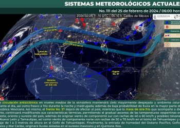 Para este domingo, se espera ambiente caluroso y baja probabilidad de lluvia sobre la mayor parte del país