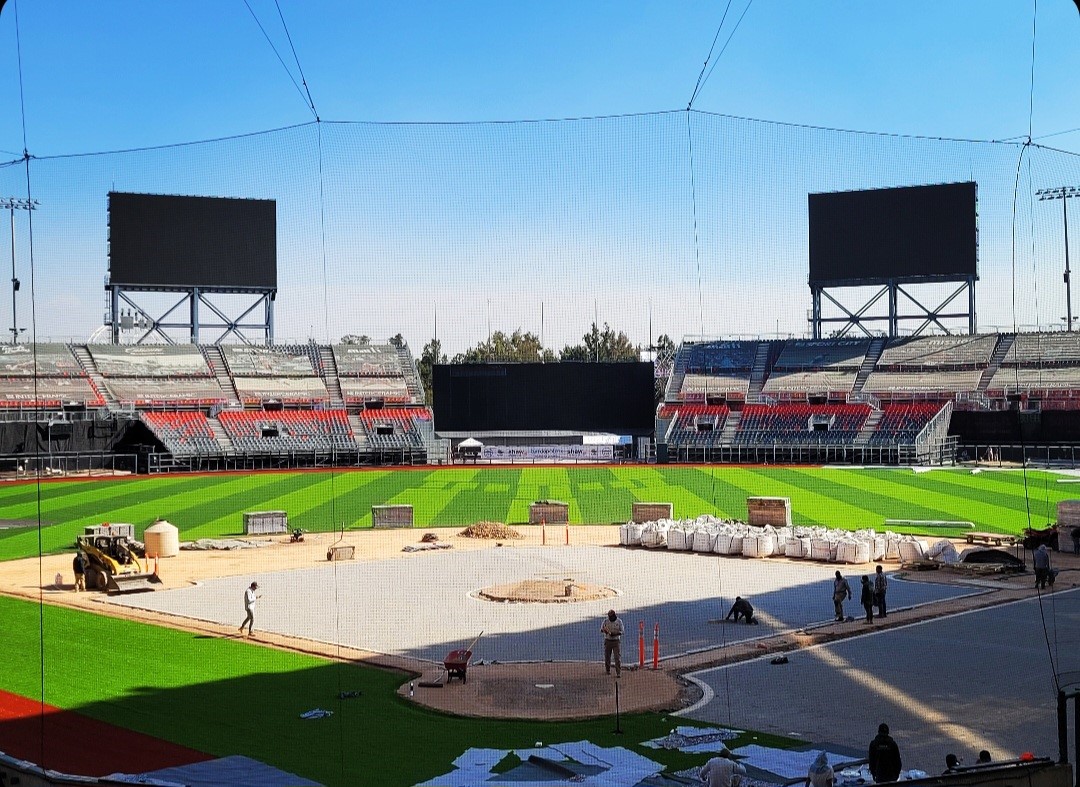 El estadio Alfredo Harp Helú lucirá radiante con el nuevo pasto ...