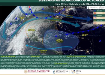Una vaguada polar y el frente frío 35 provocarán lluvias en estos estados