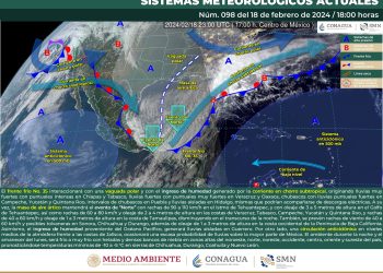 SMN prevé lluvias para el sureste mexicano