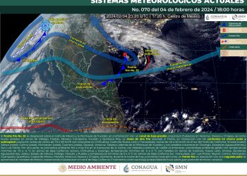 El frente frío 32 se extenderá por el sur del país