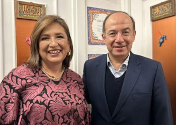 Xóchitl Gálvez se reúne en Madrid con Felipe Calderón