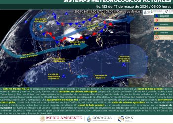 Se pronostican lluvias fuertes y posible formación de torbellinos en estados del norte
