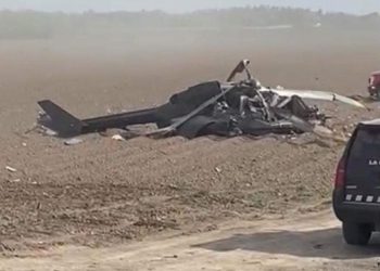 Dos muertos al desplomarse un helicóptero militar en la frontera de EU y México