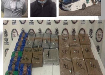 Detienen a 2 choferes de autobús con fentanilo y heroína en Sonora