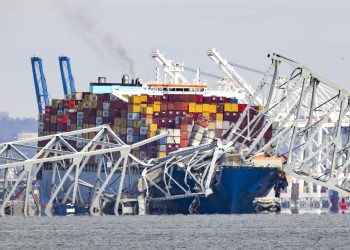 Buque en Baltimore tiene 56 contenedores con material peligroso