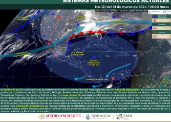 El frente frío 38 se extenderá sobre el oriente del país
