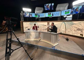 Afinan detalles con Adriana Pérez Cañedo y Alejandro Cacho en los Estudios Churubusco