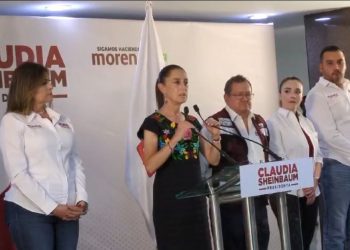 “Con los hijos, no” dice Sheinbaum sobre video de hijo de Gálvez