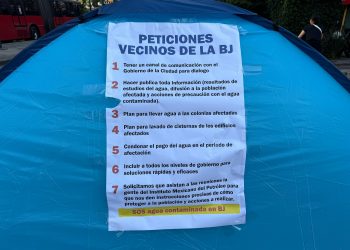Suman 4 días de bloqueo en Insurgentes y Xola, vecinos esperan respuesta de la autoridad a sus demandas