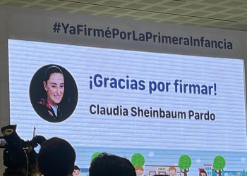 Asiste Claudia Sheinbaum a la firma del Pacto por la Primera Infancia en el museo del Papalote