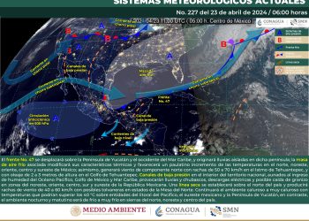 El frente frío 47 originará lluvias aisladas
