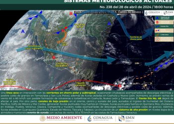 Canales de baja presión e ingreso de humedad generarán lluvias